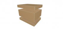 0310 Double Side Slotted Cover Container - model