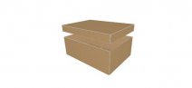 0312 Half Slotted Container with ES Cover - model