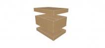 0325 Interlocking Double Cover Container - model