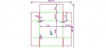 0455 Side Slotted Tray with Double Wall - nakres