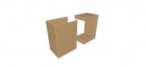 0512 Two Piece Slotted Container - model
