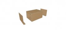 0601 Bliss Style Container with End Flaps - model