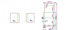 0602 Bliss Style Container with End Panel Legs - nakres