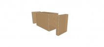 0610 Bliss Style Container with End Flaps - model