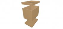 0616 Bliss Style Container with End Flaps - model